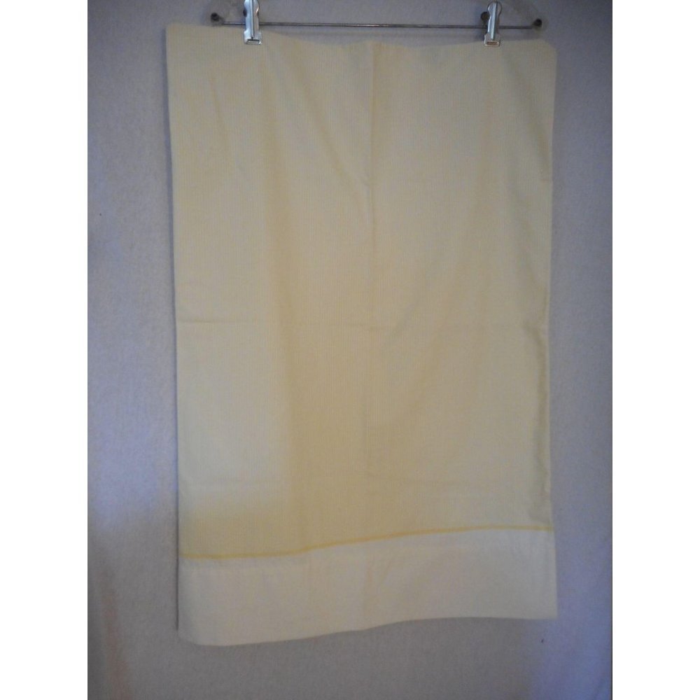 2 Vintage Wamsutta yellow striped pillowcases